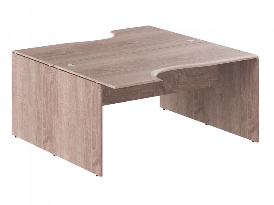 Офисная мебель WAVE Двойной стол (2-х местная рабочая станция) W2CET 169.2