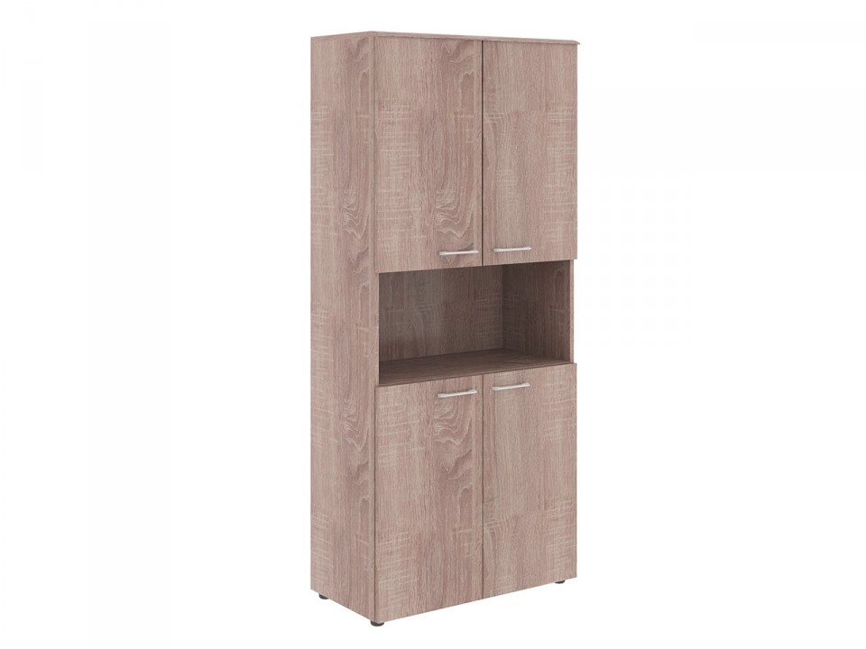 Офисная мебель WAVE Шкаф с 2-мя комплектами глухих малых дверей и топом WHC 85.4