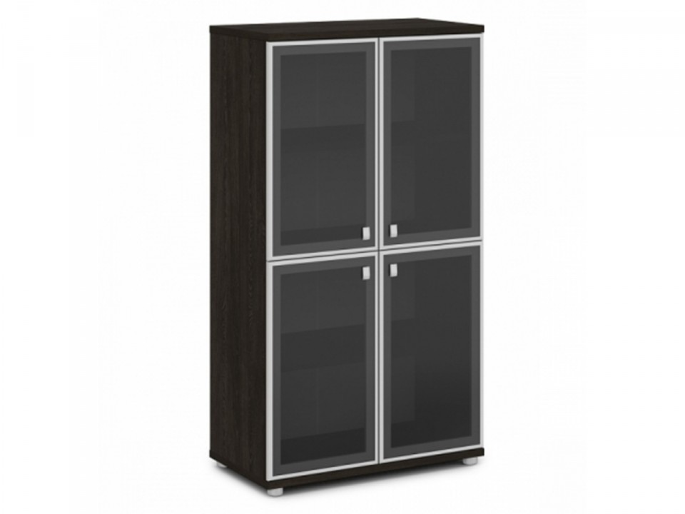 Мебель для персонала VASANTA Шкаф со стеклом в алюминиевом профиле V-669