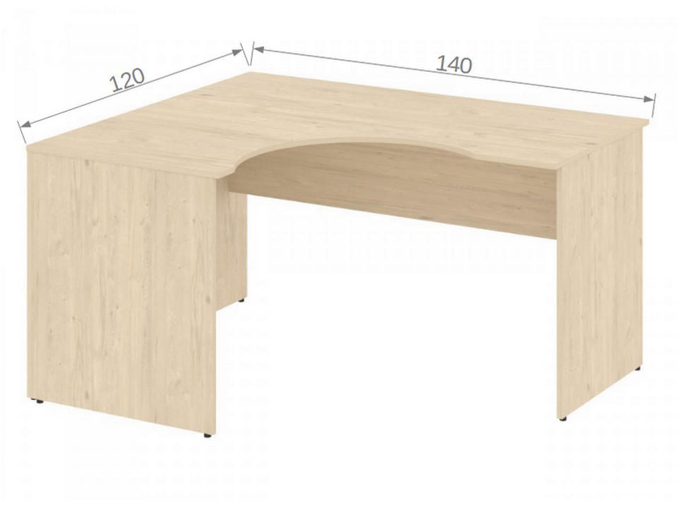 Мебель для персонала NOVA S В.СА-3Л Стол криволинейный левый