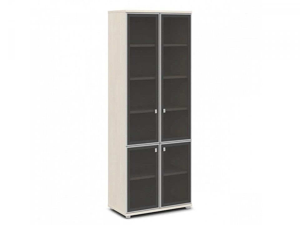 Кабинет для руководителя Vasanta V-612 Шкаф со стеклом в алюминиевом профиле