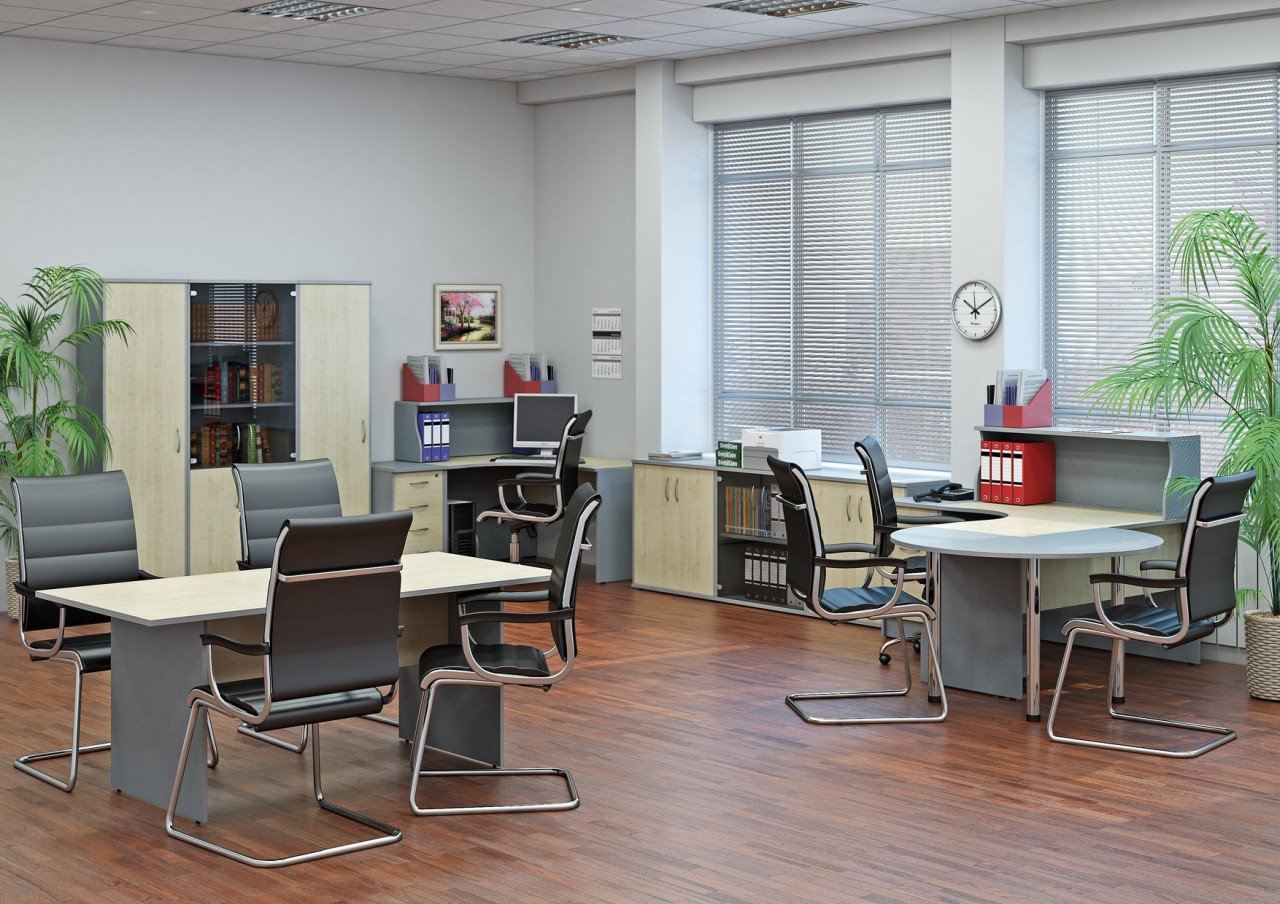 Чёрная мебель для офиса RIVA - вид 14