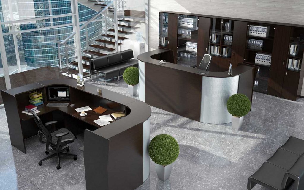 Классическая стойка-ресепшн ЭДЕМ-2 - вид 2