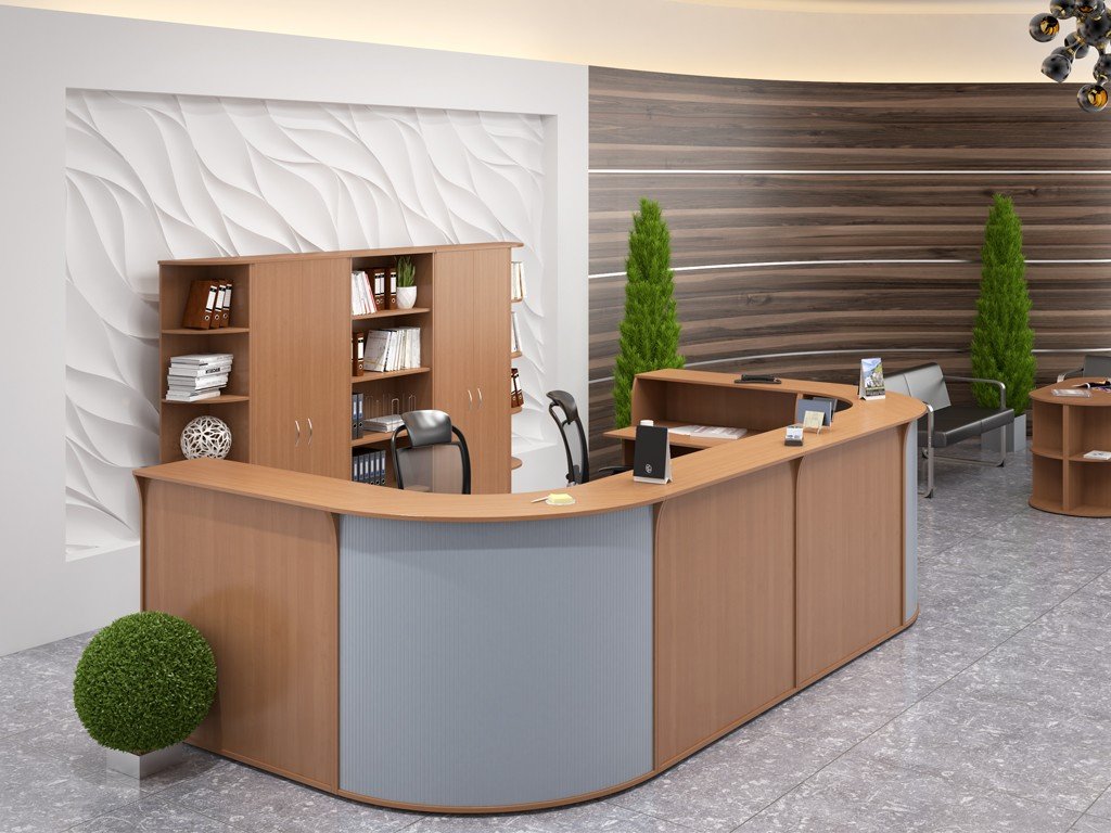 Классическая стойка-ресепшн ЭДЕМ-1 - вид 3
