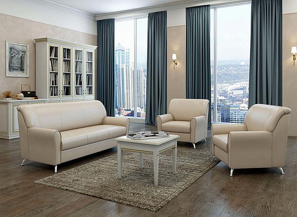 Офисный диван из кожзама Европа - вид 10