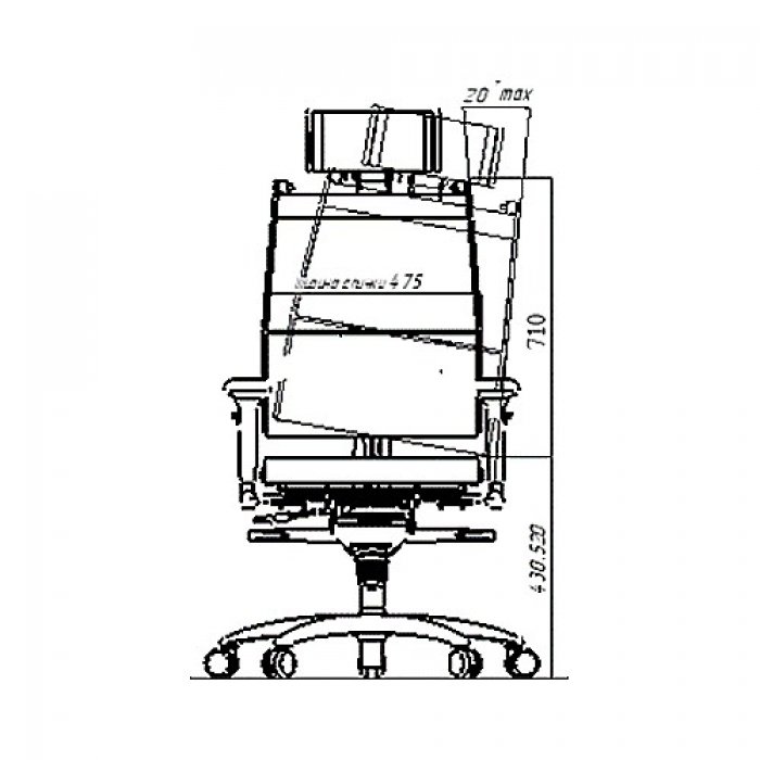Кресло руководителя METTA Y-4D Free 0012212/0017839 - вид 6